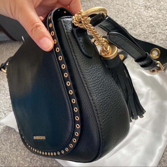 Michael Kors MK Brooklyn saddle bag medium size crossbody bag NWT - Picture 6 of 15